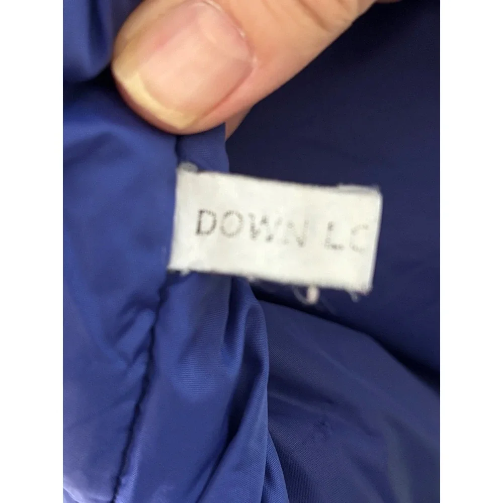 LL Bean Kids Goose Down‎ Puffer Vest Blue XL (18-20) Full Zip Sleeveless